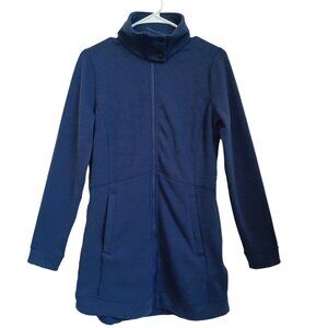Marmot Jacket‎ Full Zip Navy Blue Plush High Neck Womens size Small